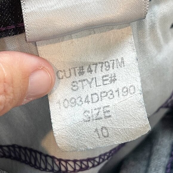 NYDJ Jeans Womens Sz 10 Bootcut Embellished Demin Mid Rise Stretch Lift Tuck - Picture 11 of 16